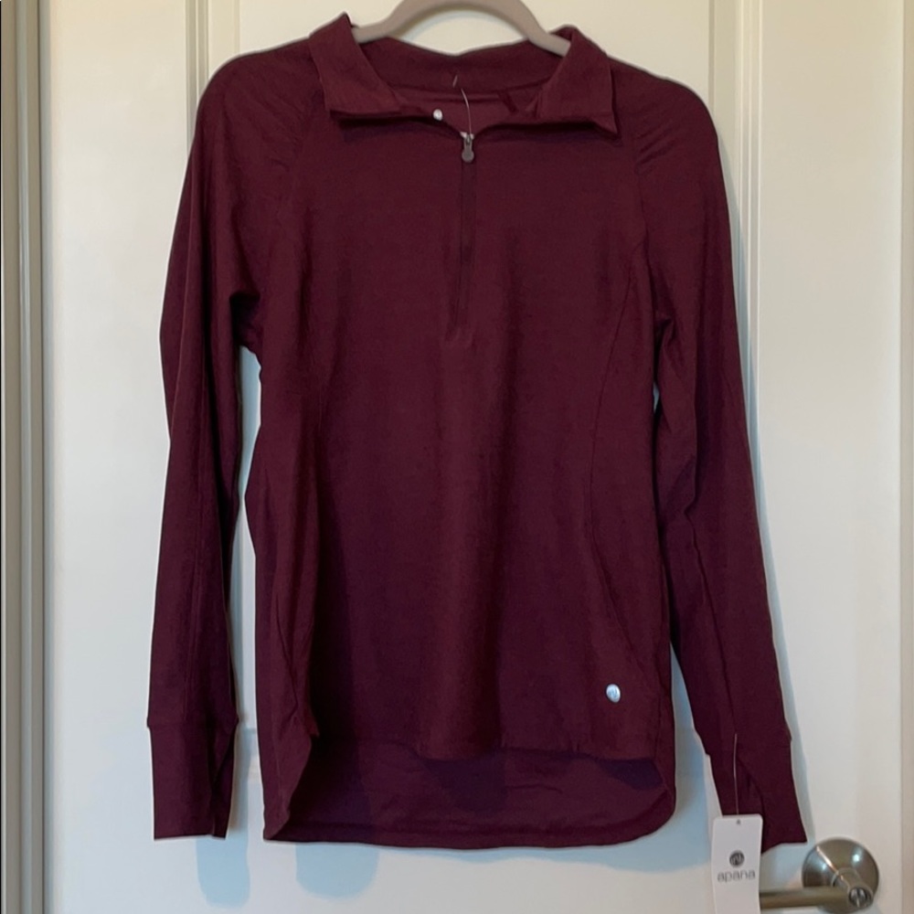 Apana Quarter zip Purple MEDIUM